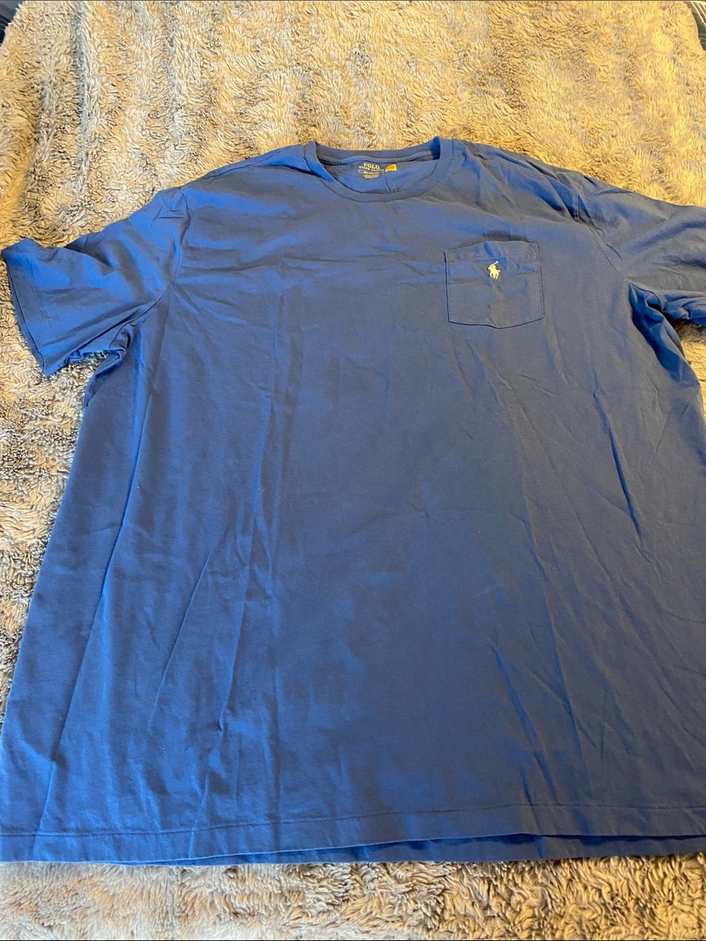 Polo by Ralph Lauren Short Sleeve Pocket Tee - Royal Blue Men size 4XLT